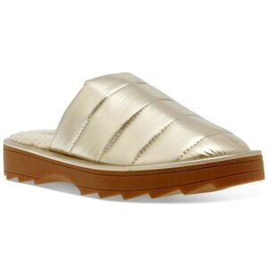 Chex Womens Quilted Faux Fur Lined Slide Slippers